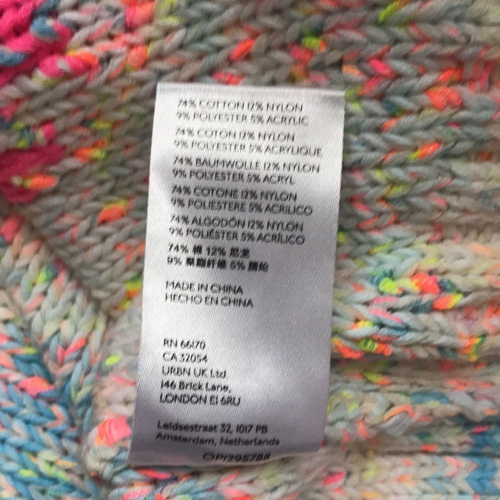 Anthropologie Palm Tree Boat Neck Sweater size S - Picture 16 of 16